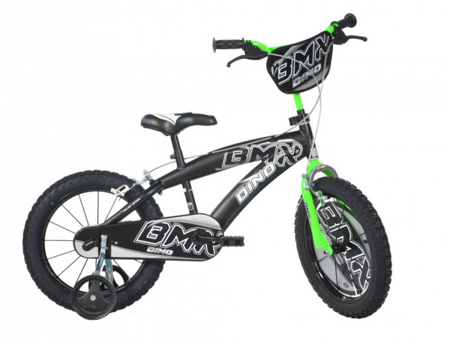 Dětské kolo Dino Bikes BMX 145XC černo-zelené 14