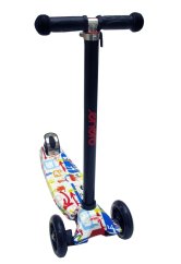 Dětská tříkolová koloběžka Enero Maxi Scooter Smile s LED kolečky