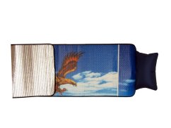 Plážové lehátko alu s nafukovacím polštářkem 185x55 cm