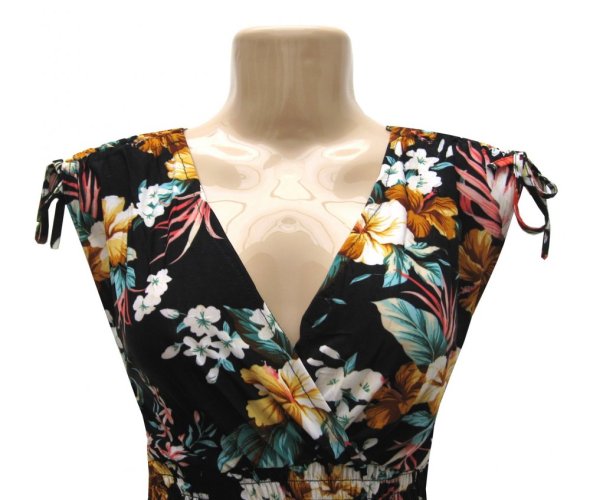 Dámské elastické letní šaty 9804-6-1 - Velikost: M/L