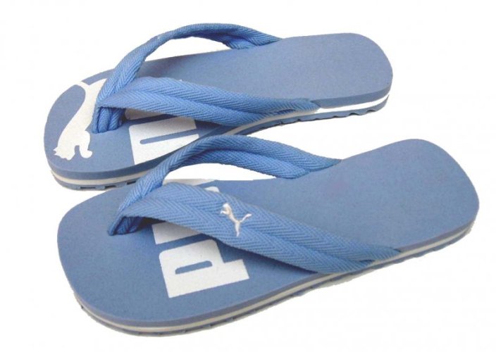 Žabky Puma basic flip II powder blue - Velikost: 34,5