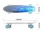 Pennyboard GGV Grafitti 2598 s LED kolečky - Barva: Modré paprsky