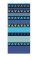 Oboustranná plážová osuška Lovely Home Stripe Geko Blue