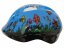 Dětská cyklistická helma Fly modrá s kytičkami - Velikost: L