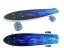 Pennyboard GGV Grafitti 2598 s LED kolečky - Barva: Modré paprsky