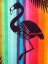 Oboustranná plážová osuška Lovely Home Rainbow Flamingo