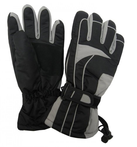 Dámské lyžařské rukavice Lucky B-4155 světle šedé - Velikost: L/XL