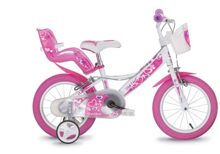Dětské kolo Dino Bikes 144RN bílá 14