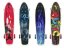 Pennyboard GGV Grafitti 2598 s LED kolečky - Barva: Modré paprsky