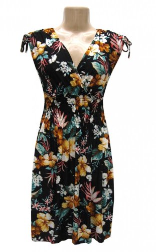 Dámské elastické letní šaty 9804-6-1 - Velikost: M/L